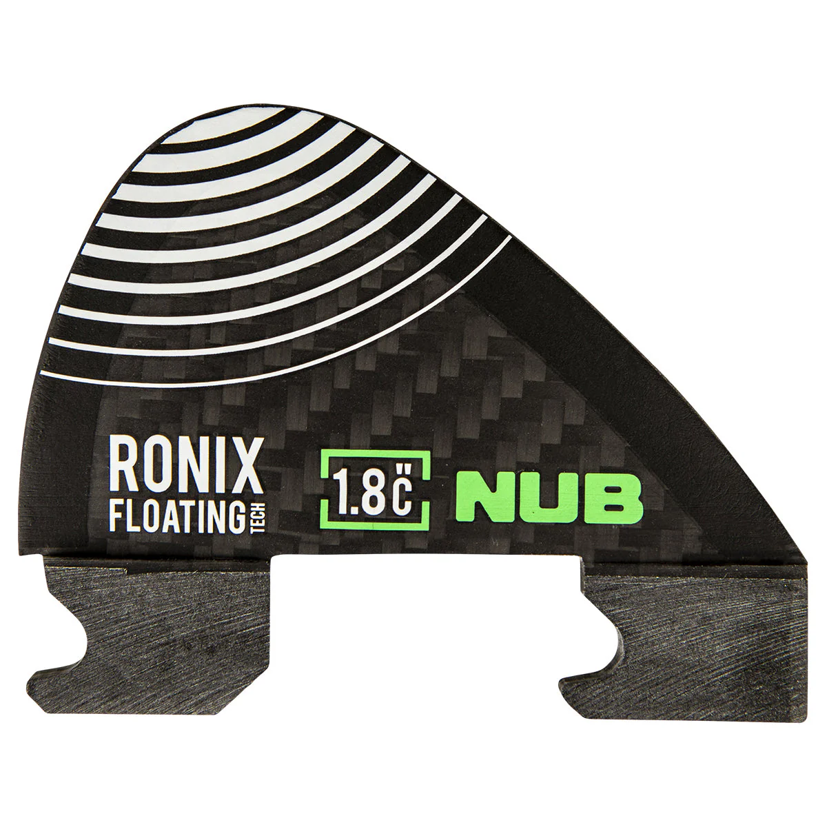 1.8" - Floating Fin-S 2.0 - Nub Center Surf Fin - Carbon - 2026