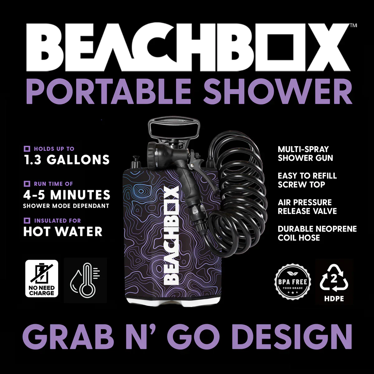 Shower Tank - Purple - Image 3