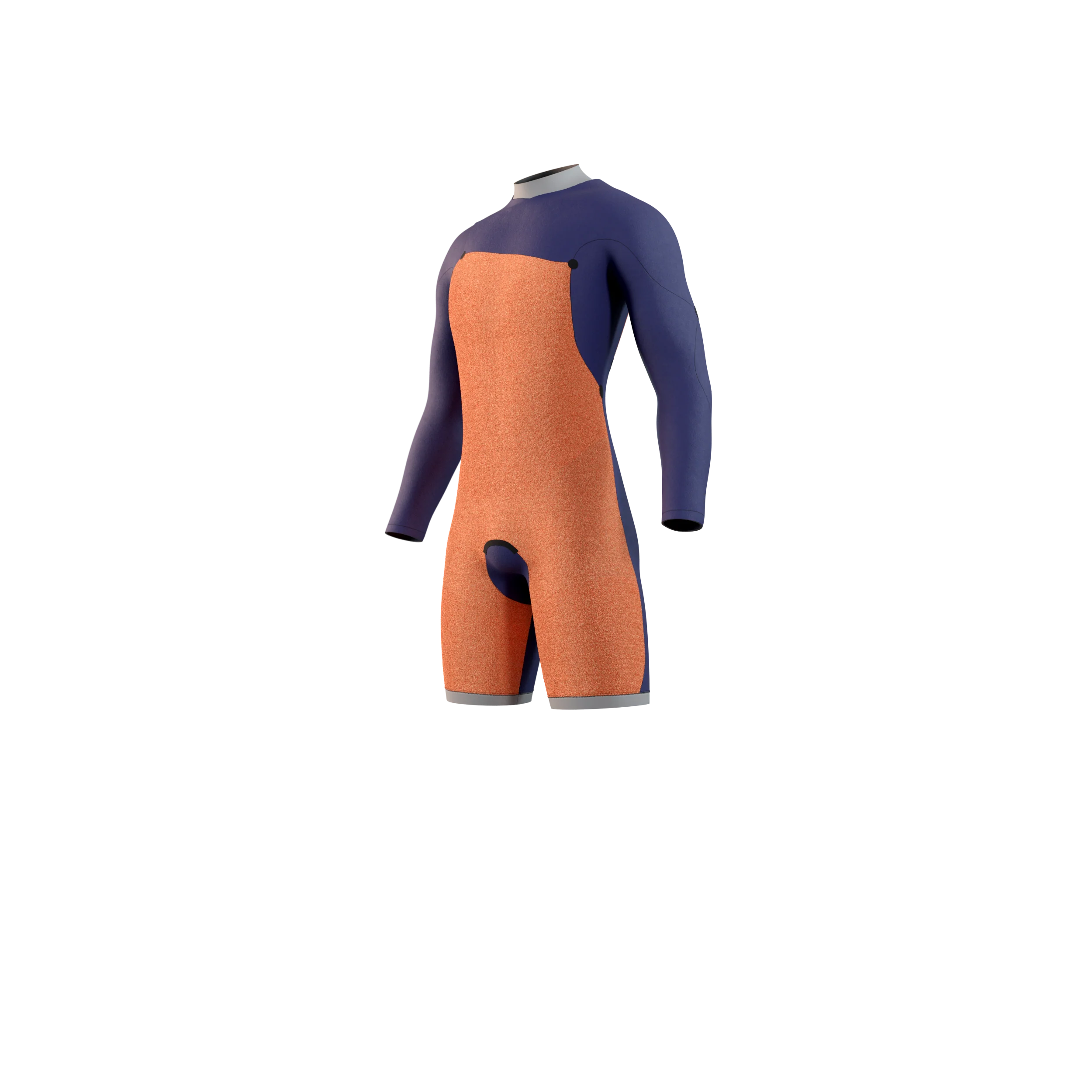 Star Longarm Shorty 3/2mm Front Zip - Navy - 2026 - Image 3