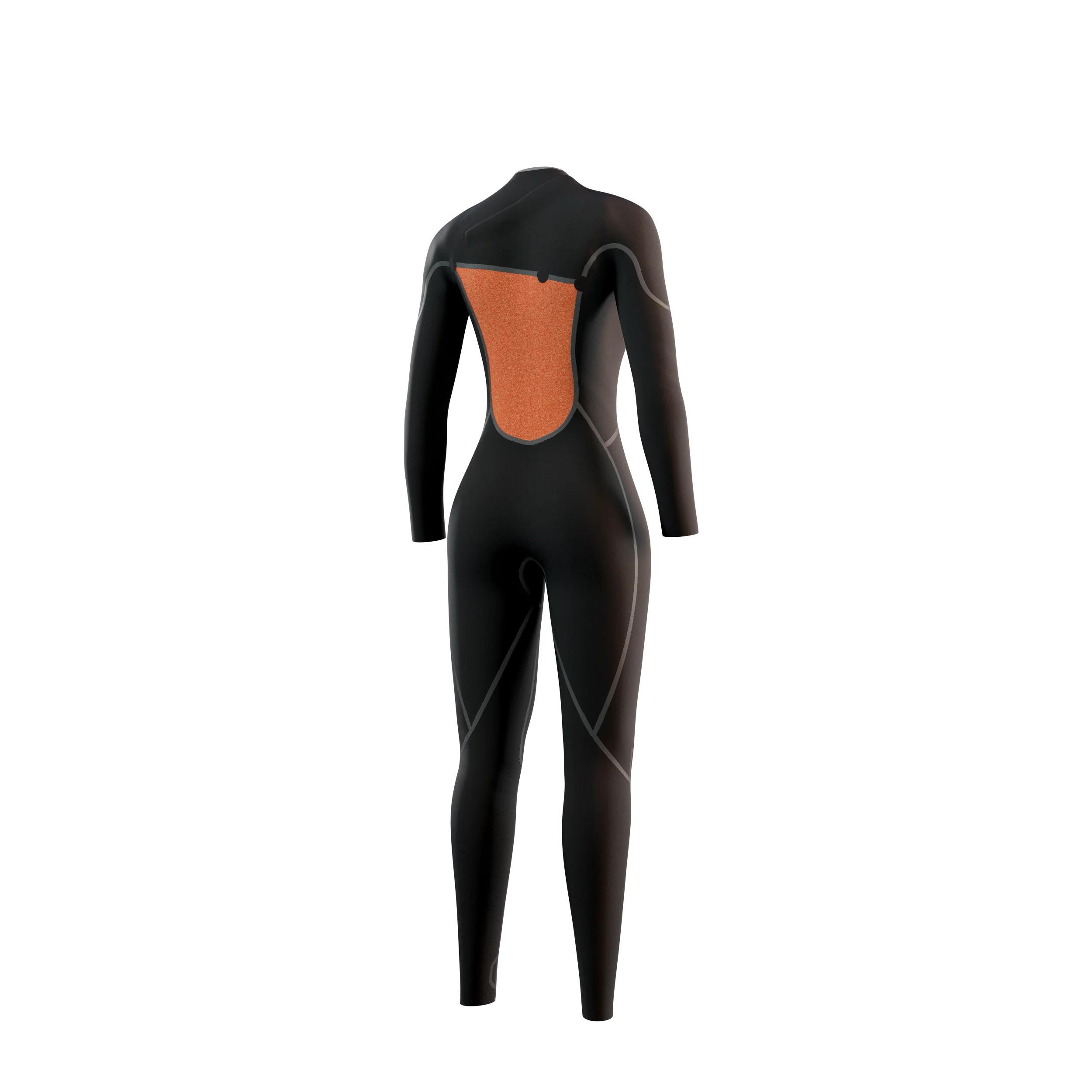 The One Fullsuit 3/2mm Zipfree Women - Black - 2024 - Image 4